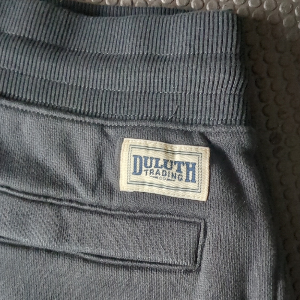 NWT Duluth Trading Co Black Men's Jogger Sweatpants Mx30 - Picture 3 of 8